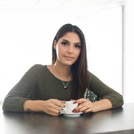 Materia Women's Stud Earrings Onyx Gemstone 925 Silver Black Round Rhodium-Plated in Jewellery Box #SO-349, Onyx, Onyx