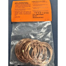 G.A.L Gage Company (20) Socket Weld Contraction Rings 1-1/4” G.A.L Gage Co. Gap-A-Let Carbon Steel