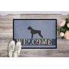 Caroline's Treasures BB5577MAT Giant Schnauzer Welcome Doormat 18x27 Front Door