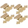 KOTARBAU® Set of 4 Decorative Hinges for Cupboard Asymmetrical Retro