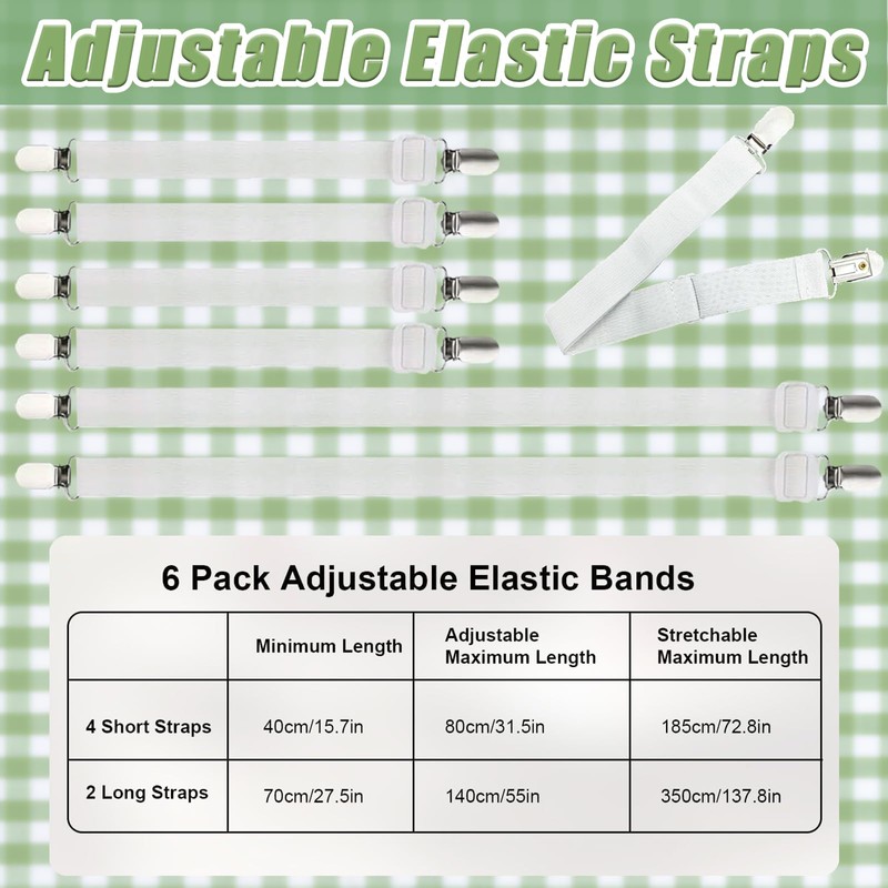 Bertork Invisible Tablecloth Clips - Secure Your Tablecloth with Hidden