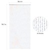 Boshen 2Panels Crystal Beaded Curtain 3FTx6.5FT Door Beads Clear Acrylic