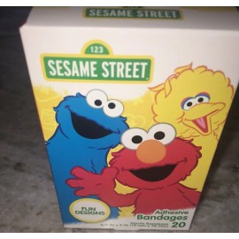 Sesame Street elmo adhesive bandages 1pk of 20 Bandages-Brand New-SHIPS N 24 HOURS