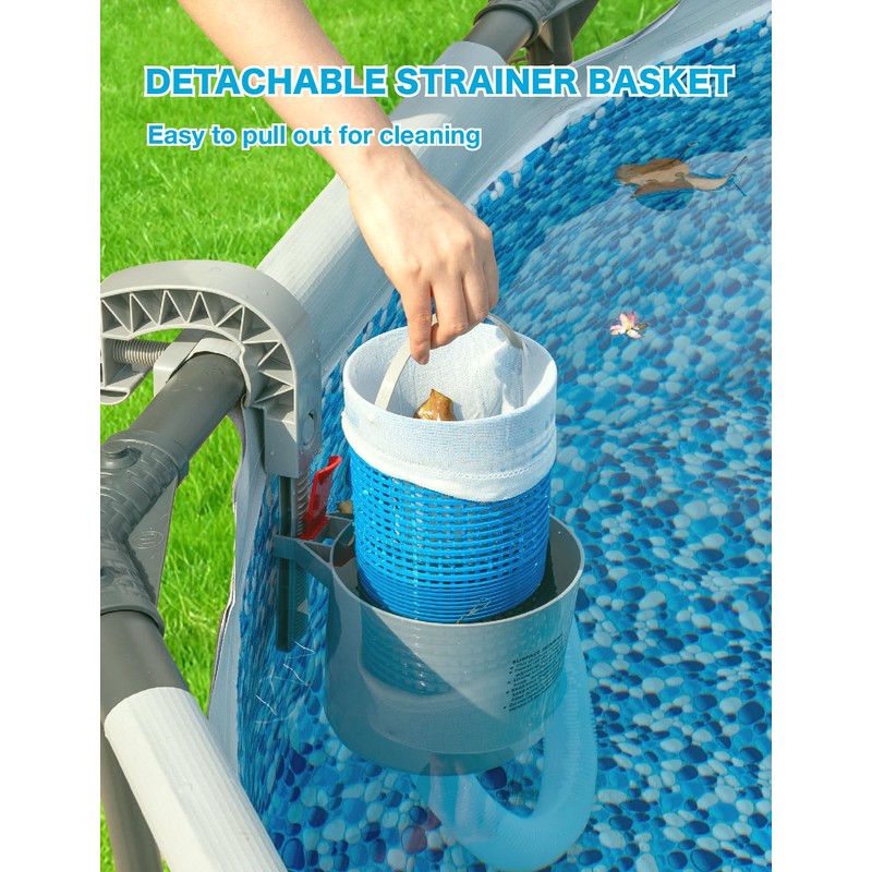 MUWOOB Above Ground Pool Skimmer - Wall Mount & Floating