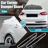 BokWin 4-Packs Black Anti-Collision Patch Bumper Guard Strip Anti-Scratch Bumper