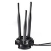 Eightwood 2.4GHz 5GHz Dual Band WiFi Antenna, 3 RP-SMA Connector