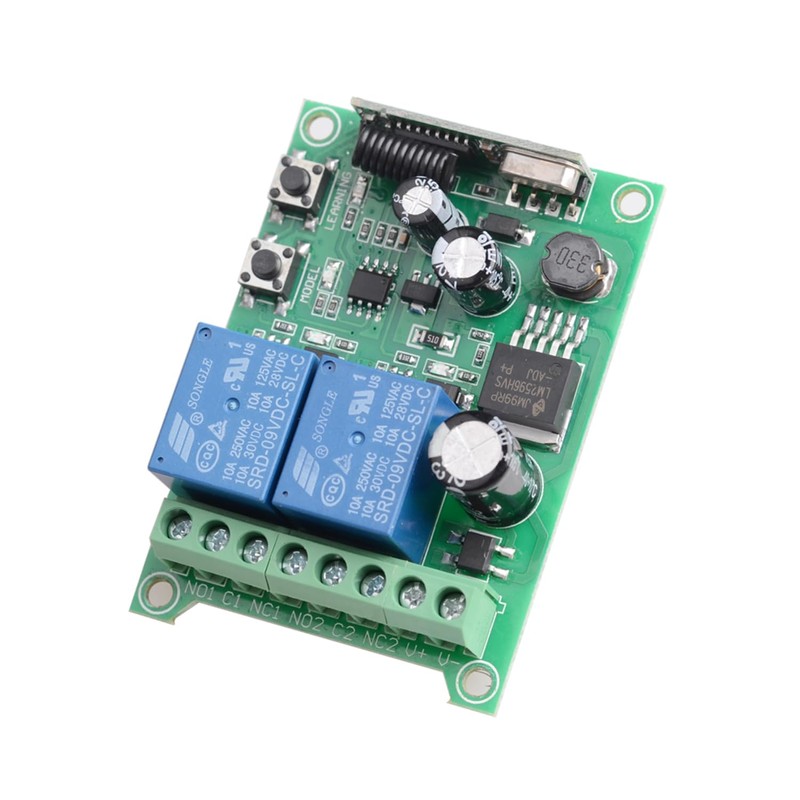 2 Channel 12V 24V Radio Receiver Universal Radio Remote Control