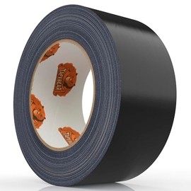 TAPEBEAR Black Duct Tape Heavy Duty 1.88" x 90FT, Strong Tough Utility Ducting Tape Waterproof, No Residue, Flexible, Hand Tear Binding Tape Industrial Strength for Bundle, Patch, Protect & Repair