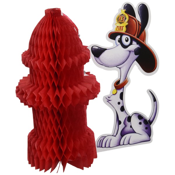 Fire Hydrant Centerpiece Party Accessory (1 count) (1/Pkg)