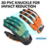 Vgo... Work Gloves Men Touchscreen in Cowhide Palm, Heavy Duty