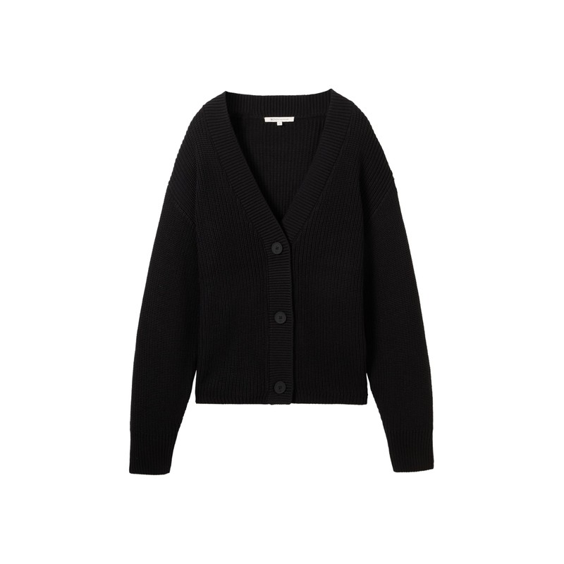 TOM TAILOR Denim Women's Basic Cardigan with Buttons, 14482 -