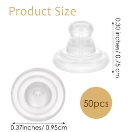 50 Pcs Silicone Earring Backs For Wire Earrings Locking Earrings Back For Studs/Droopy Heavy Comfort Rubber Earring Backs For Studs Safety Back Stoppers For Women Men