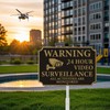 YIKIADA 2 Pack Warning 24 Hour Video Surveillance Sign All