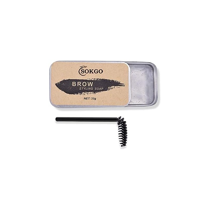 Sokgo Jabón de cejas 3D transparente de larga duración natural