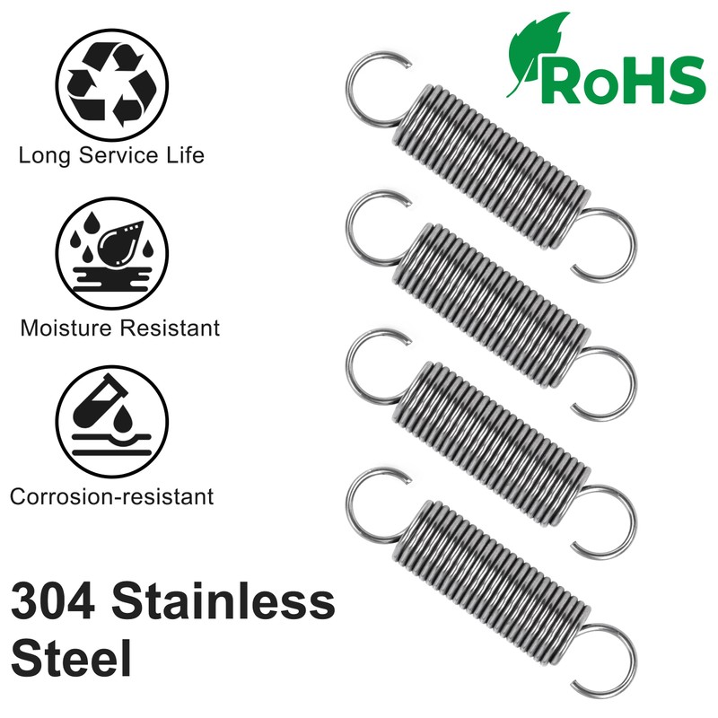 GUNGY Tension Springs with Hooks Stainless Steel Tension Spring 60