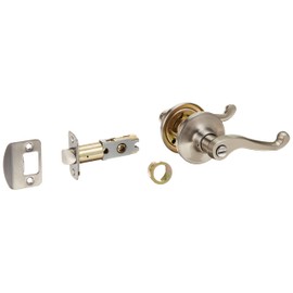 Schlage J Series Dexter by Schlage Satin Nickel Universal Turn-Lock Privacy Door Lever