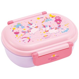 Skater QAF2BAAG-A Children's Antibacterial Lunch Box, Fluffy, 12.2 fl oz (360 ml), Unicorn, Girls, Made in Japan