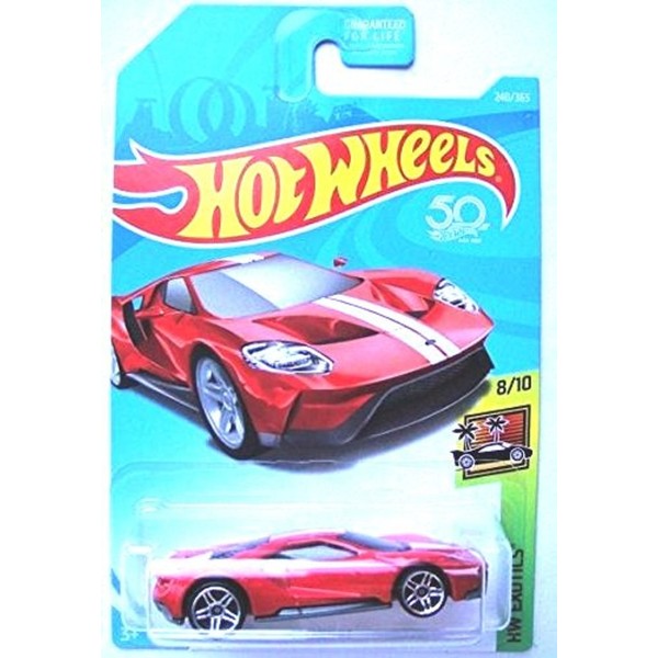 Hot Wheels 2018 50th Anniversary HW Exotics '17 Ford GT 240/365, Red