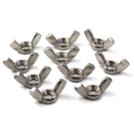 M6 Wing Nut 304 Stainless Steel Thread Nut Hand Twist Nut (Pack of 50)