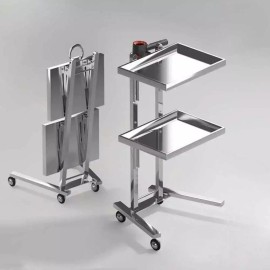 미용 츄레이 도구함 정리대 도구카트 미용실 트레이 선반 염색 [32. 회흑 5단 7층] Beauty Tray Tool Organizer Tool Cart Salon Tray Shelf Dyeing [32. Black Gray 5-Tier 7-Layer]