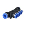 IQS Pneumatic Multiple Compressed Air Connector T-Multiple Distributor with 5