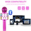 Wireless Bluetooth Karaoke Microphone for Children, Portable 4-in-1 Karaoke Machine