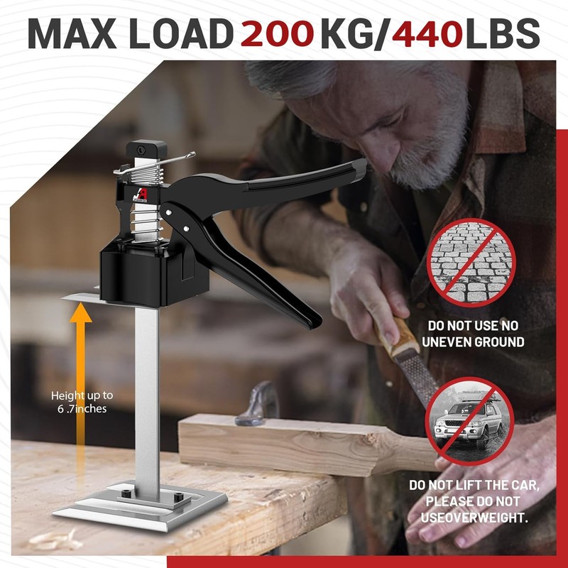 JANNIRESS Labor Saving Arm Jack Handle 2 Pack,12 in Construction,Multifunctional