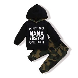 Boy Clothes Baby Toddler Boy Clothing Sweater Long Sleeve Hoodie Sweatsuit Top Ripped Jeans Long Pants 2 Piece Outfit Set
