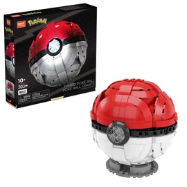 MEGA MEGA Pokémon - Jumbo Poké Ball-Bauset, leuchtende Herausforderung mit 303 Bausteinen, für Kinder ab 6 Jahren, HBF53