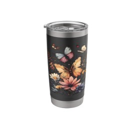 Pollinator Garden Design Wildlife Flowers Native Plants Stainless Steel Insulated Tumbler