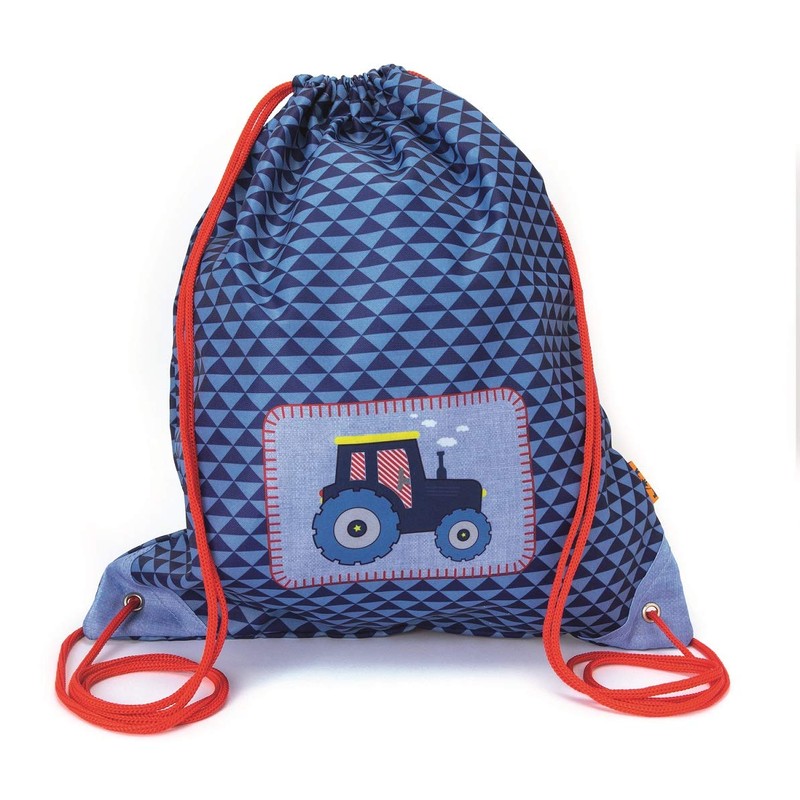 Familando Spiegelburg Small Friends Backpack Tractor 4-Piece Set with Gym