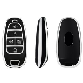 OFFCURVE Key Case Car Key Cover Key Case Protective Cover Fits Hyundai Tucson Santa Fe Sonata Nexo Prime NX4