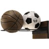 MyGift Wall Mounted Single Large Stability Ball Holder, Burnt Solid