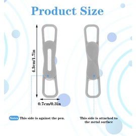 ValueBargain Magnetic Pen Holder for Refrigerator, Silicone Multi-Use Organizer for Whiteboard, Desk, Locker & Refrigerator | Pencil, Dry Erase Marker Holder