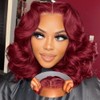 99j Burgundy Glueless Body Wave Bob Wig Human Hair 200%