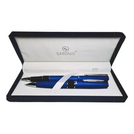 Juego Roller Lapicero Metalico Sabonis 3060ARAP en Estuche con 2 Piezas