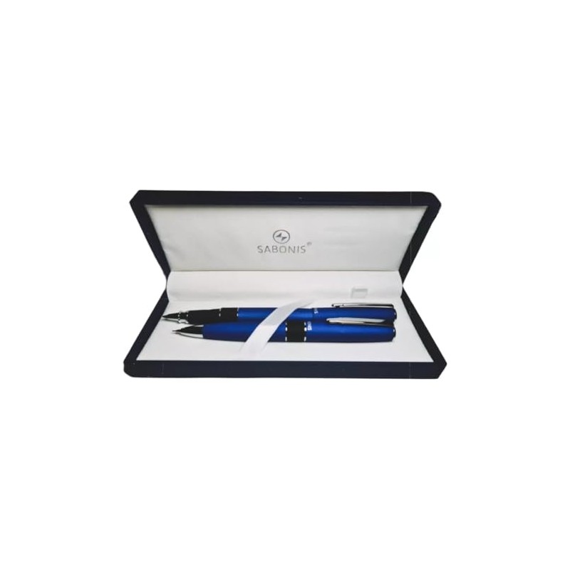 Juego Roller Lapicero Metalico Sabonis 3060ARAP en Estuche con 2