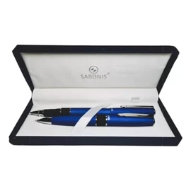 Juego Roller Lapicero Metalico Sabonis 3060ARAP en Estuche con 2 Piezas