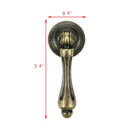 Mcredy Cabinet Tear Drop Pull Handle Pulls Antique Bronze Set of 8