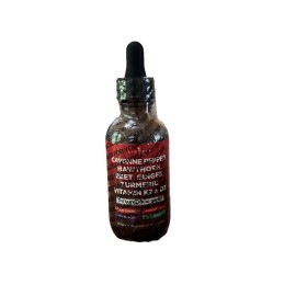 Clean Nutraceuticals Cayenne Pepper Supplement Liquid Drops + Hawthorn Berry, Vitamin D3 K2 Organic B