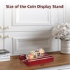 YRCKUDZKG Challenge Coin Display, Military Coin Holder Display with Solid