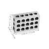 jojofuny 23hole Milling Machine Vise Parallel Pad Flat Contours Block