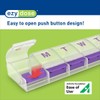 EZY DOSE Weekly (7-day) Push Button Pill Organizer and Planner