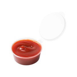 Restaurantware RW Base 4 Ounce Jello Shot Cups, 100 Microwave-Safe Portion Cups - Crack-Resistant, Disposable, Clear Plastic Sauce Containers, For Samples, Condiments, Or Toppings