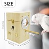 kathson Parakeet Nesting Box Transparent Bird House Bird Nest Box