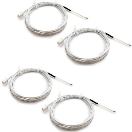4Pcs Ender 3 Thermistor 1m/39.4Inches, 3D Printer ohm NTC 100K 3950 Thermistor Temp Sensor Compatible for Creality Ender 3/Ender 3 Pro/Ender 3 Neo/Ender 5/Voxelab Aquila, 2Pin XH2.54,