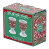William Morris Red Strawberry Thief Boiled Egg Cups Stand Holder