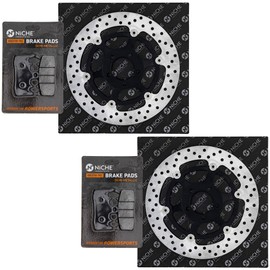 NICHE Front Brake Rotor Pad Semi Metallic Kit for Ducati 899 959 Panigale V2 61341021A 49240851A