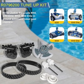 Tune Up Kit R0796200 for Zodiac MX8 MX8 Elite Cleaner, Rebuild Parts with Engine, Directional Control Devices, Tracks, Drive Shafts, Bearings- R0524900 R0524800 R0524700 R0526100 R0525100 R0527000