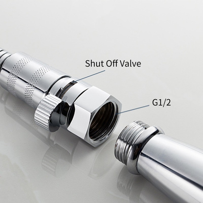 Shower Head Valve G1/2 Shut Off Valve Water Flow Control